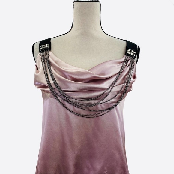 WET Seal Silky Lavender Beaded Tunic Tank Top L - Picture 5 of 9